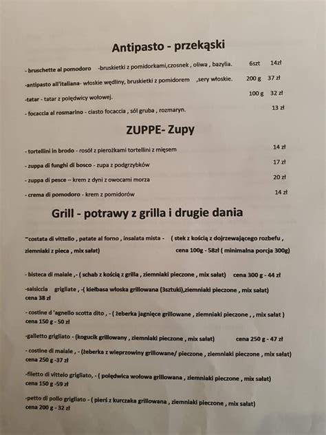 amore mio elbląg menu|Ristorante Italiano Amore Mio Elbląg